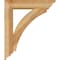 Ekena Millwork Thorton Traditional Rough Sawn Bracket w/ Offset Brace, Western Red Cedar, 6"W x 24"D x 28"H BKT0604X24X28THR01RWR - alternate 2